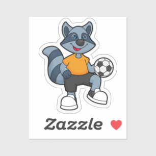 Adesivo Racoon com jogador de futebol