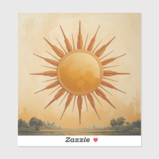 Adesivo Radiant Sun Painting Images – A Timeless Symbol 