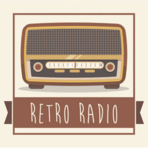 Adesivo Rádio Retro