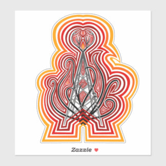 Adesivo Radio Tower Graphic Ripples