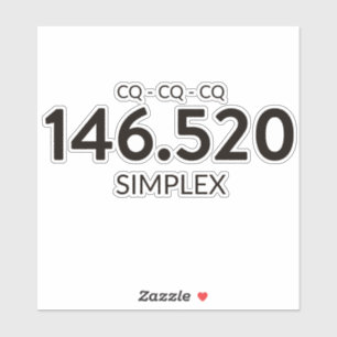 Adesivo Radiofreqüência de Ham Simplex de Dois Metros