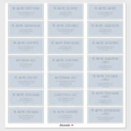 Adesivo Rain Cloud Blue Chá de fraldas Guest Labels