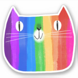 Adesivo Rainbow Cat Sticker