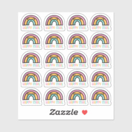 Adesivo Rainbow Happy Mail Custom-Cut Vinyl Sticker