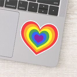 Adesivo Rainbow Heart