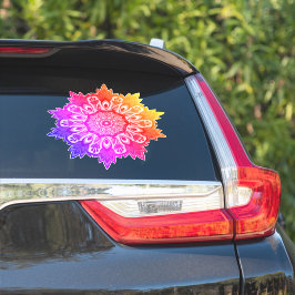 Adesivo Rainbow Leaf Tropical Boho Mandala Sticker