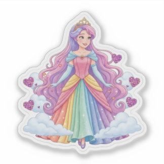 Adesivo Rainbow Princesa dos Sonhos