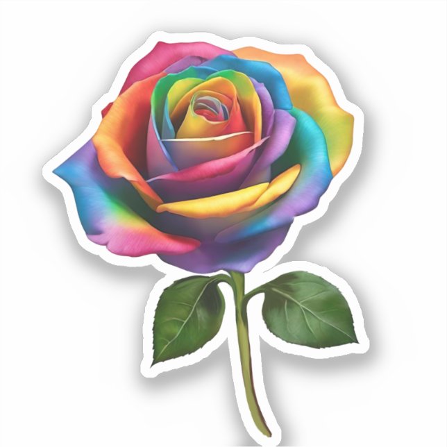 Adesivo Rainbow Rose- (Frente)