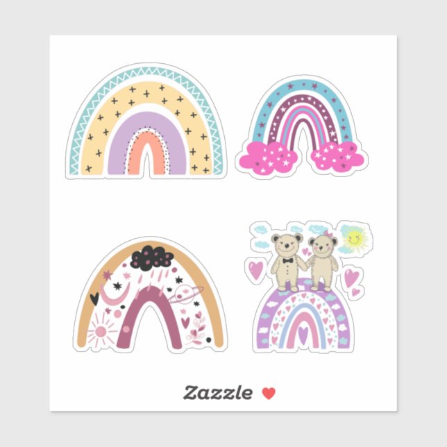 Adesivo Rainbow Sticker (Folha)