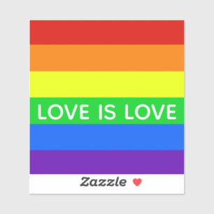Adesivo Rainbow Strike Love é Love Orgulho gay LGBTQ