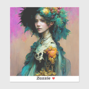 Adesivo Rainbow Urchin 2 Fantasy Sci-Fi