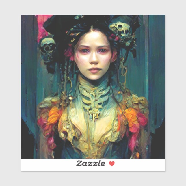 Adesivo Rainbow Urchin Fantasy Sci-Fi (Folha)