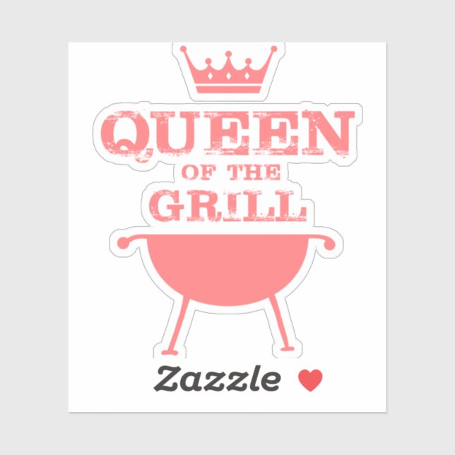 Adesivo Rainha Da Grelha, Rosa (Folha)