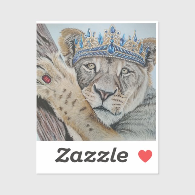 Adesivo Rainha da Selva (Folha)