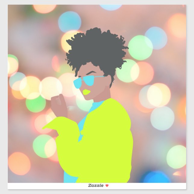 Adesivo Rainha Dançante. (Folha)