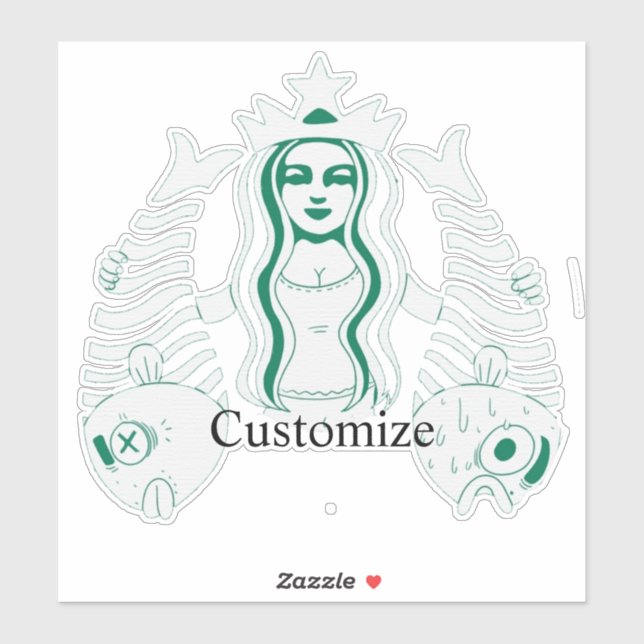 Adesivo Rainha de Coroa Estelar Sereia Thunder_Cove (Folha)