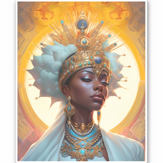 Adesivo Rainha Deusa Fantasia Art (Frente)