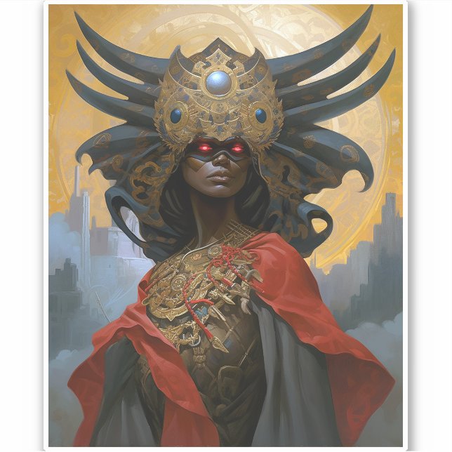 Adesivo Rainha Deusa Fantasia Art (Frente)