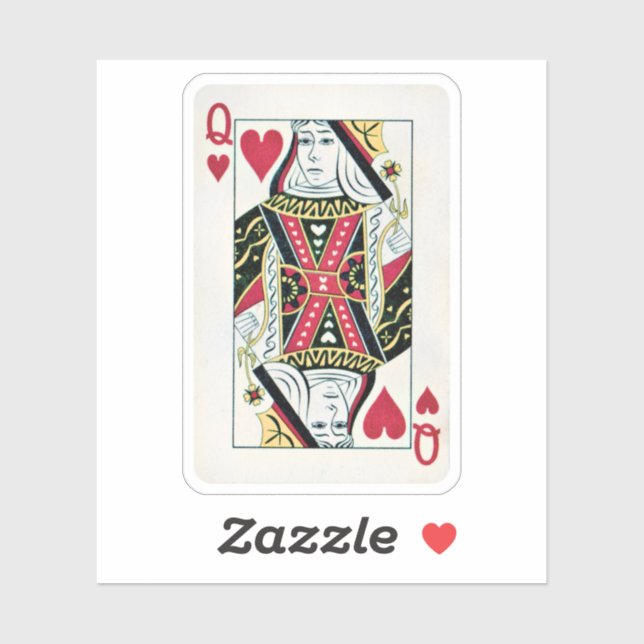 Adesivo Rainha do Coração (Folha)