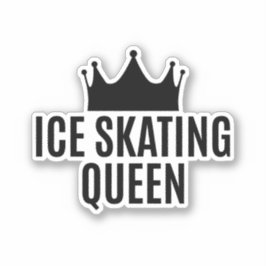 Adesivo Rainha Ice de Patinação - Patinação no Gelo