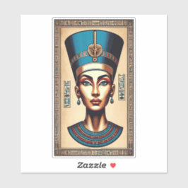 Adesivo Rainha Nefertiti - Beleza Egípcia Eterno