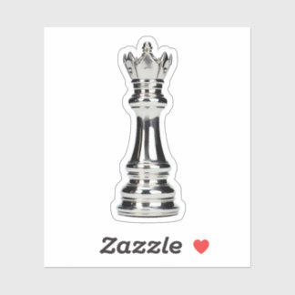 Adesivo Rainha Refletida Chess Piece