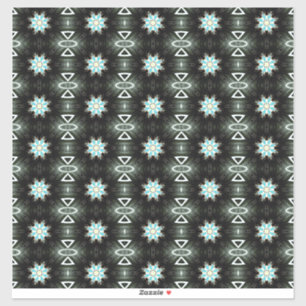 Adesivo rajada de estrela azul em preto