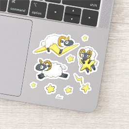 Adesivo RAM Extra - Ovelha com Stars Computer Science Pun