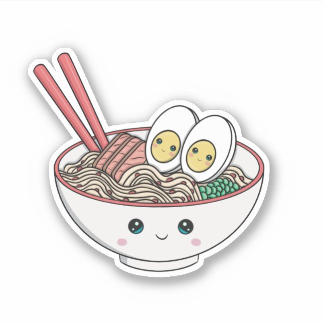 Adesivo Ramen Noodle Bowl (Frente)