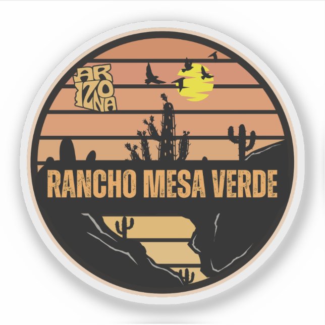 Adesivo Rancho Mesa Verde, Arizona (Frente)
