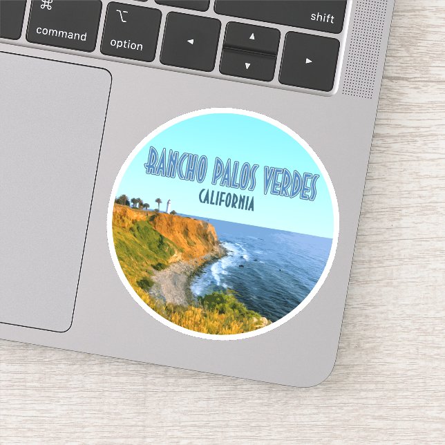 Adesivo Rancho Palos Verdes California Point Vicente (Detalhe)