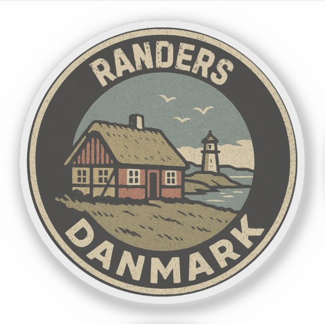 Adesivo Randers, Dinamarca Danmark (Frente)