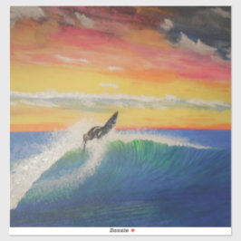 Adesivo Rapariga de surfistas Roofer