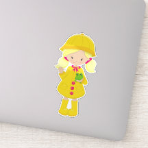 Rapariga No Casaco, Botas, Cabelo Louro, Sapo