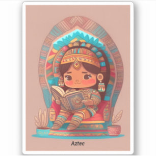 Adesivo Raparigas da Leitura Mundial - Asteca
