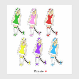 Adesivo Raparigas de Natal