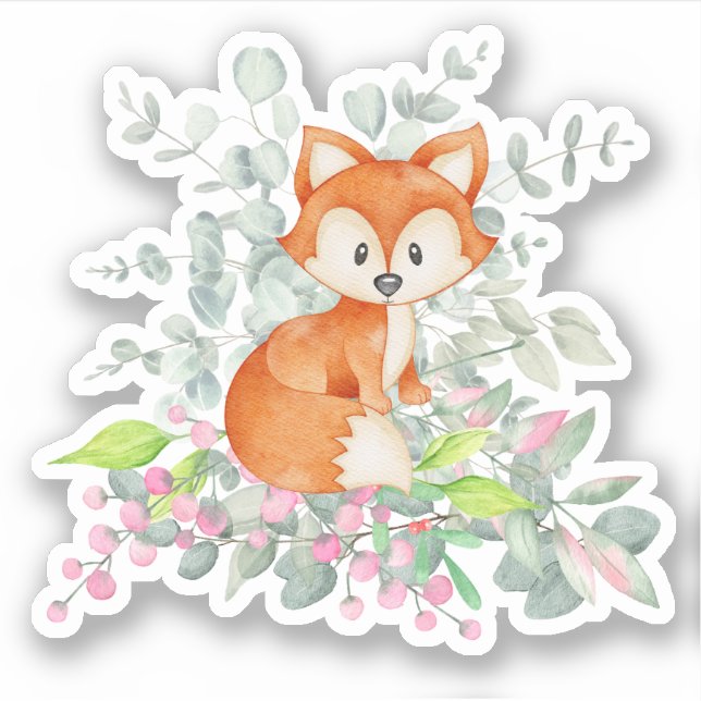 Adesivo Raposa-branca e verde (Frente)