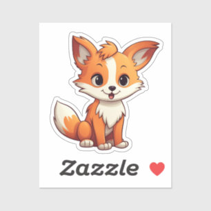 Adesivo Raposa de animação