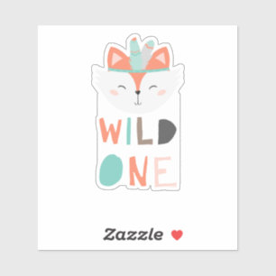 Adesivo Raposa Raposa Raposa Selvagem Um Tribal Primeiro A