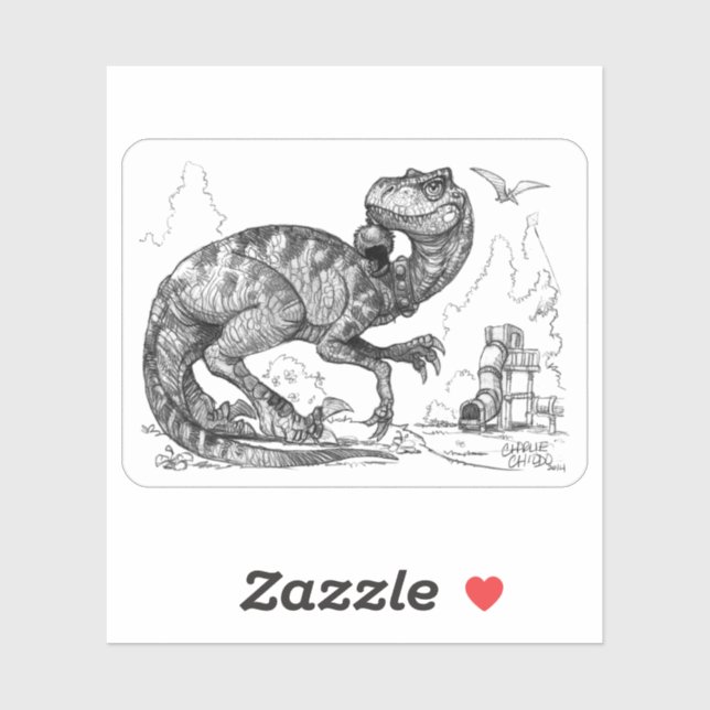 Adesivo Raptor PygmyPets - Sticker (Folha)