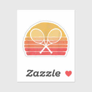 Adesivo Raquetas de Tênis cruzadas retrorreflectoras dos a