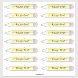 Adesivo Rascunho de tosse de lápis