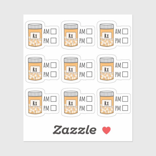 Adesivo Rastreador de Pílulas Médicas do Lembrete de Medic (Folha)