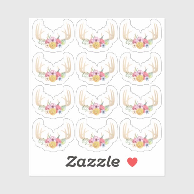 Adesivo Rastreador Floral Russo Pastel Watercolor Planner (Folha)