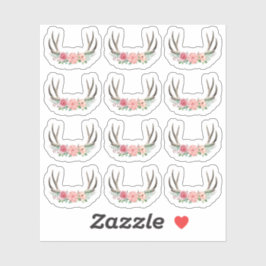 Adesivo Rastreador Floral Rústico Chique Rosa Planner