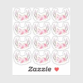 Adesivo Rastreadores Florais Rústicos Esmagam Elegante Ros