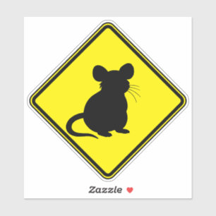 Adesivo Rat Art Clip Art Silhouette Animal Art Aviso