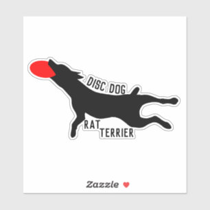 Adesivo Rat terrier, autocolante de cachorro