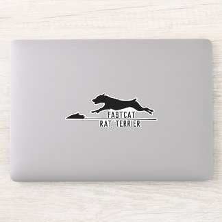 Adesivo Rat terrier fast-cat lure coursing sticker