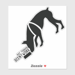 Adesivo Rat terrier scentwork sticker